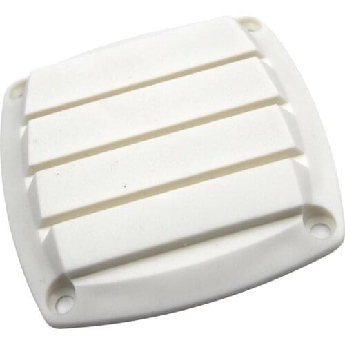 2x White Plastic Marine Louvered Vents Round 3 'inch+4''inch Hose Hull Air Vent