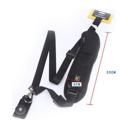 Free Shipping camera accessoties, High quality Quick Release Single Shoulder Sling Black Belt Strap for Digital SLR DSLR Camera