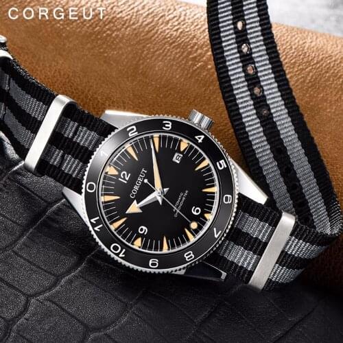 Sapphire Mechanical Ceramic Fashion MIYOTA Watch lume Luxury Brand corgeut Automatic sport watch Male Clock Relogio Masculino