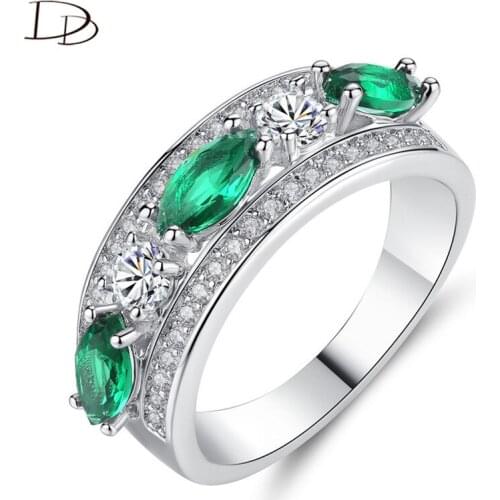 DODO Gorgeous Vintage Rings For Women Raisins Shaped Dark Green AAA Zircon Inlay Engagement Party Anel Fashion Jewelry R449