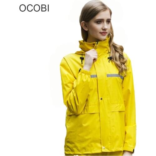 Yellow Raincoats Rain Pants Men and Women Rain Jacket Yellow Bike Thickened Adult Our Door Yellow Raincoat Rain Jacket Girls