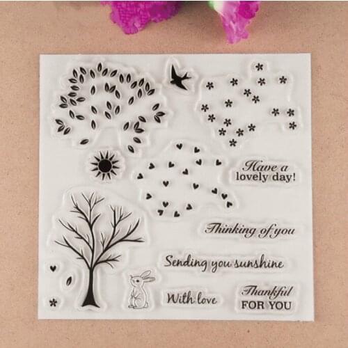 Have a lovely day Transparent Clear Silicone Stamps for DIY Scrapbooking/Card Making/Kids Christmas Fun Decoration Supplies