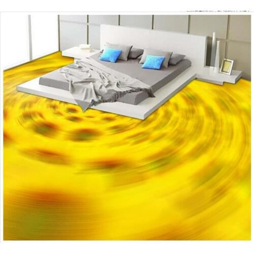 Photo floor wallpaper 3d stereoscopic PVC waterproof floor Sunflower Dream self-adhesive 3D floor Home Decoration