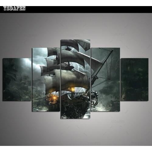 HD print olieverf Film modulaire foto Scenery poster kind room decor woondecoratie 5 stks canvas art z557