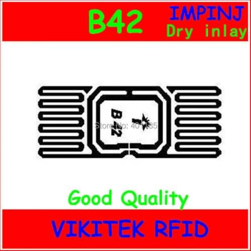Impinj B42 UHF RFID dry inlay 860-960MHZ Monza4 915M EPC C1G2 ISO18000-6C can be used to RFID tag and label