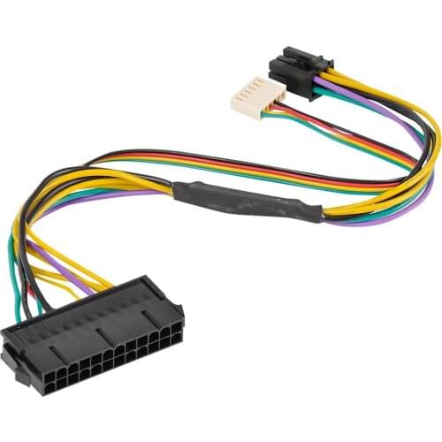 24 Pin to 6 Pin PCI-E ATX Main Power Supply Adapter Cable 18AWG For HP Z220 Z230 Workstation