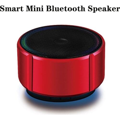 2020 Red Bluetooth Speaker Smart Mini Portable Wireless Phone Audio Speaker Card Car Subwoofer Loudspeakers For Phone Computer