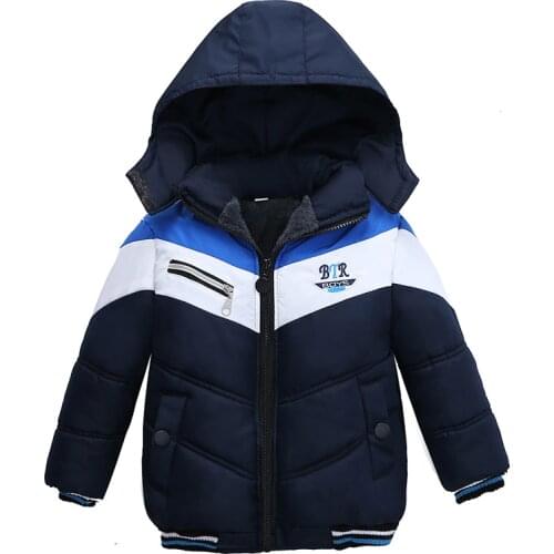 Baby Boy Winter Coat Baby Boy Winter Wear Outerwear&Jacket Kids Warm Hooded Down Jacket Children Fashion Outerwear Coat