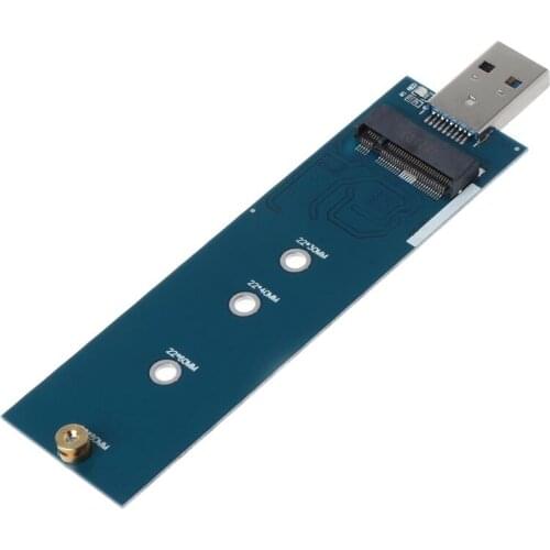 M.2 to USB Adapter B Key M.2 SSD Adapter USB 3.0 to 2280 M2 NGFF SSD Drive Adapter Converter SSD Reader Card