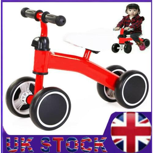 Toddler Training Push Scooter 4 Wheels Toy Kids Balance Bike Red Walker Toy Free Shipping