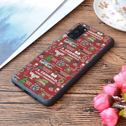 For Samsung Galaxy Christmas Vacation Collage Print Soft Matt Phone Case