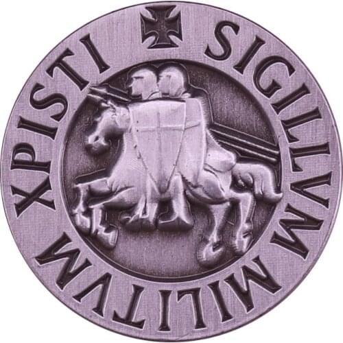 Knights Templar Seal Crusaders Solomons Temple Lapel Pin
