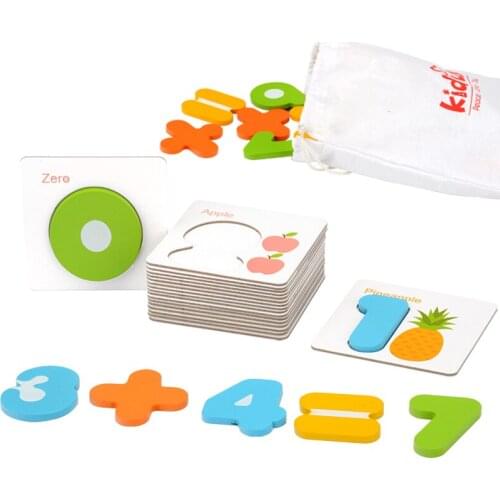 New 26 Pcs Capital Lowercase Number Jigsaw Board Puzzle Cartoon Card Educational Toys Language Learning Education
