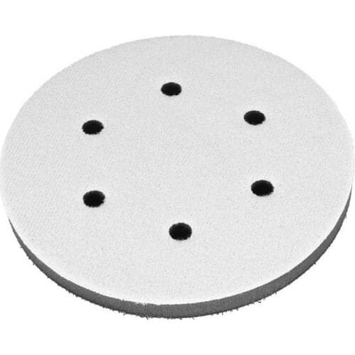 6-15 Hole Polishing Pad 150mm Diameter Soft Buffer Sponge Interface Cushion Pad for Sanding Pads Polishing Tool Power Tool
