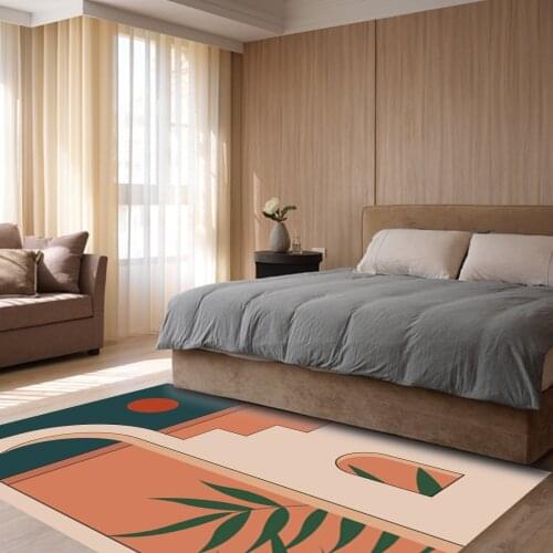 Doorstep Illustration Area Rugs Large Anti Slip Kitchen Floor Mat Bedroom Bathroom Living Room Decor Print Green Plants Carpet