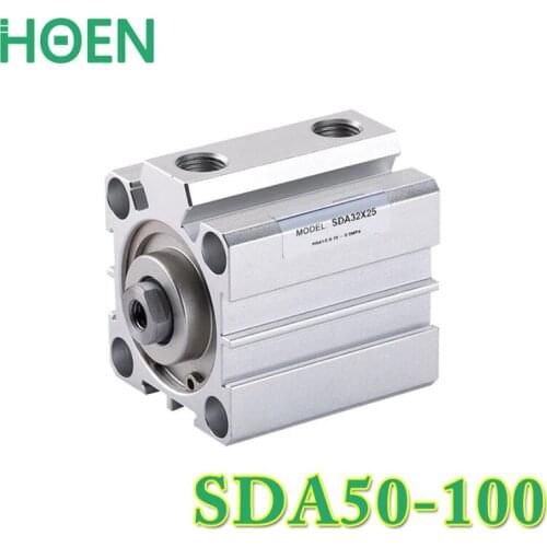 SDA50-100 SDA series Pneumatic Air Compact Cylinder 50mm Bore 100mm Stroke SDA50*100 Airtac Type