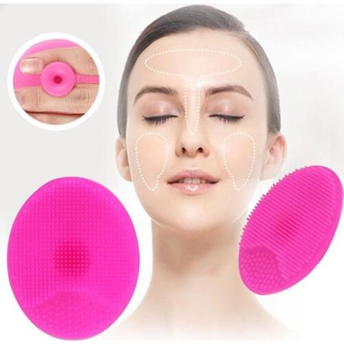 Silicone Cleansing Brush Limpiador Exfoliating Blackhead Face Silicone Cleansing Brush Tool Soft Deep Cleaning Face Brush