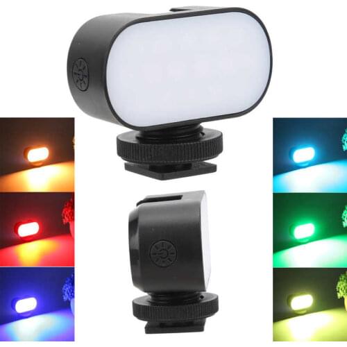 ST15RGB LED Video Camera Light 3200k-6500K Dimmable Studio Lamp Vlog Fill Light RGB Color Filter Softbox Diffuser