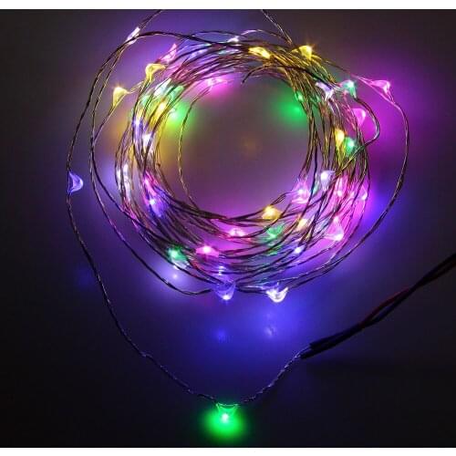 6M Copper Wire String lights Waterproof Holiday LED Strip Christmas Tree Wedding Party Decoration lamp & XH2.54-2P female head