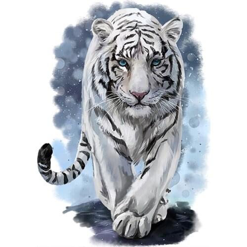 Tiger Beast Animal Diamond Painting Round Full Drill Nouveaute DIY Mosaic Embroidery 5D Cross Stitch Black White Picture