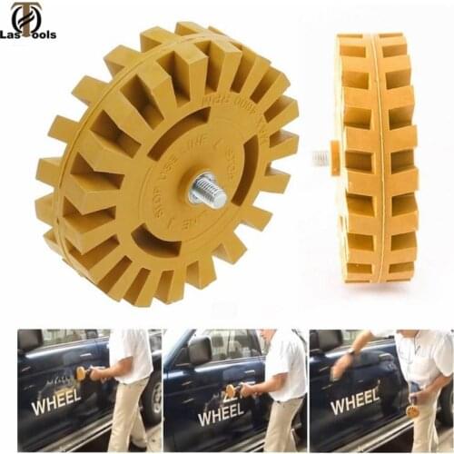 4 inch 100MM Universal Rubber Eraser Wheel For Remove Car Glue Adhesive Sticker Auto Repair Paint Tool Pneumatic Degumming Disc