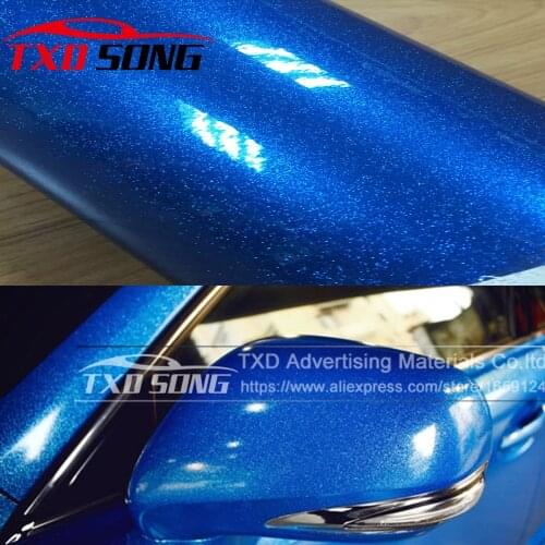 12/30/50/60CMX100CM/LOT Premium High Glossy glitter vinyl Glossy diamond glitter car wrapping film with air free bubbles