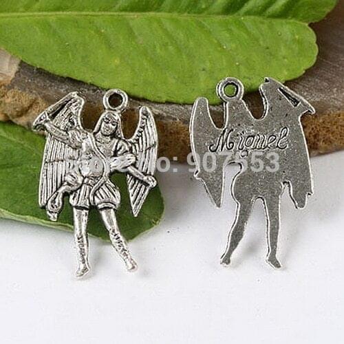16pcs tibetan silver tone 7 archangels charms to pick