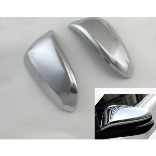2pcs ABS Chrome Car Side Door Rear View Mirror Cover 2019 2020 For Toyota Harrier Venza Revo Fortuner