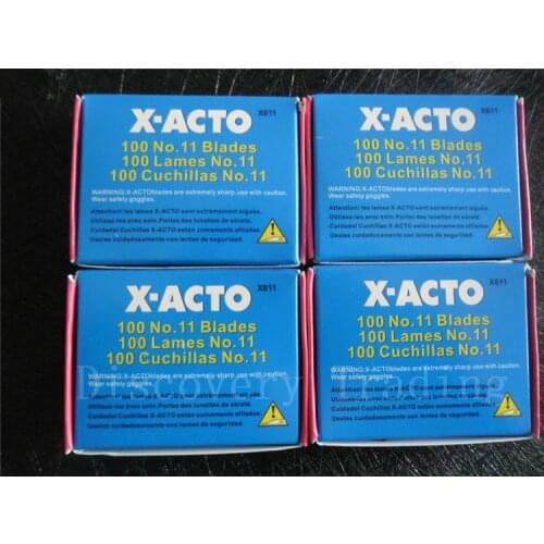 200pcs/Lot Airlfa brand X-ACTO knife #11 Classic Fine Point Blades, Bulk Pack, Blades per Box fast free shipping