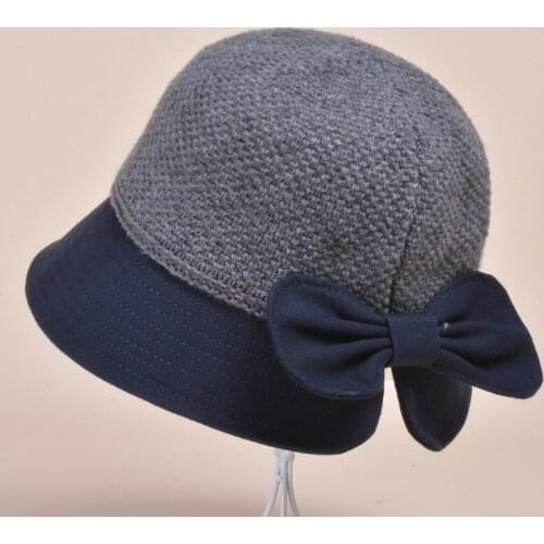 2021 New Spring and Autumn Fashion Hat Women Classic Ladies Wool Cloche Bucket Hat Winter Cap Hat Bowler Derby Dress Hats