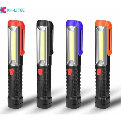 3800 LM COB LED Portable Lantern 1 Mode Flashlight Torch Lighting Magnet Adjustable Work Light By 3*AA Camping Working Lamp