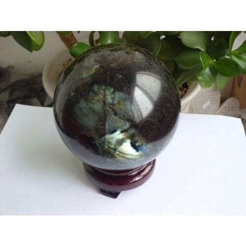 3980g NATURAL Labradorite quartz crystal sphere ball healing Madagascar