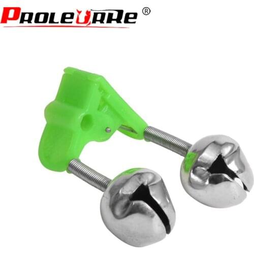 5pcs/Lot Sea Fishing Feeder Sensitive Fishing Bell Twin Rod Tip Fish Bell Alarm Fishing Tackle Accessories Tools Size 50mm 8g