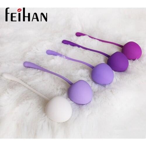 Cherry 5 pcs Silicone Kegel Balls Vagina Tight Ball Exercise Benwa Balls Orgasms Massage Sex Toys Products Vibrators for Women