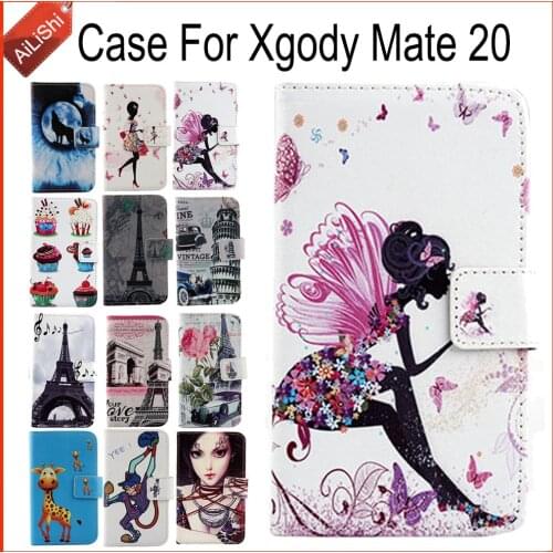 AiLiShi Case For Xgody Mate 20 Luxury Flip PU Painted Leather Case Xgody 100% Special Phone Protective Cover Skin+Tracking