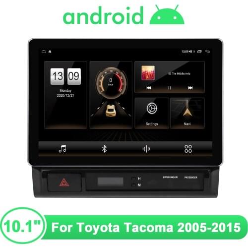 10.1 Inch Autoradio 1 Din Multimedia Android 10 Car Radio Stereo HD 1920*1200 Head Unit For Toyota Tacoma 2005 2015 CarPlay