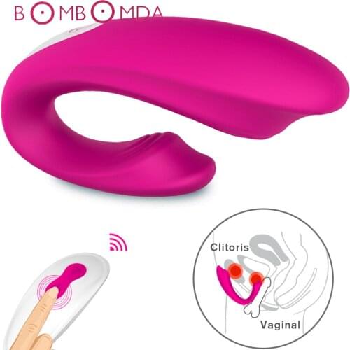 Wireless Remote U Stype Vibrator Vaginal Clitoris Stimulator Vibrators Couples Anal Vibrator Masturbator for Women Sex Products
