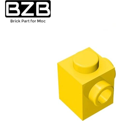 BZB MOC 26604 1x1 Adjacent With Bump Brick High Tech Building Block Model Kids Toys DIY Technical Brick Parts Best Gifts
