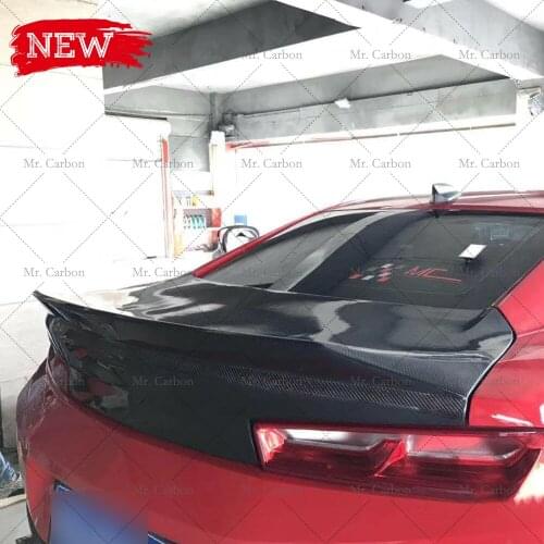 FOR CHEVROLET CAMARO 2017+ AMS STYLE CARBON FIBER TRUNK TRIM BODY KIT TUNING PART FOR CAMARO REAR TRUNK RACING