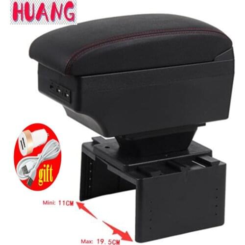 For Fiat Punto Palio Brava Bravo 500 Linea Marea Center Centre Console Rotatable Armrest Car Arm Rest Storage Box Cup Holder