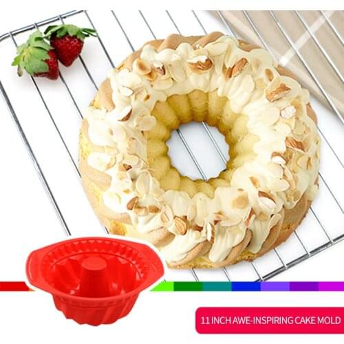 Food Grade Silicone Chiffon Cake Mold Birthday Cake Mold 230 Degrees Temperature Resistance Baking Utensils Diy Mold JYZ