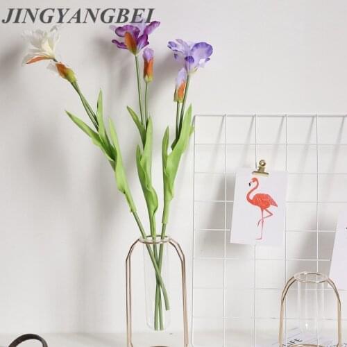 Silk Bauhinia Artificial Flowers Ireland Orchid Home Wedding Party Decoration Fake Flores Wall Flower Hand Holding Flower