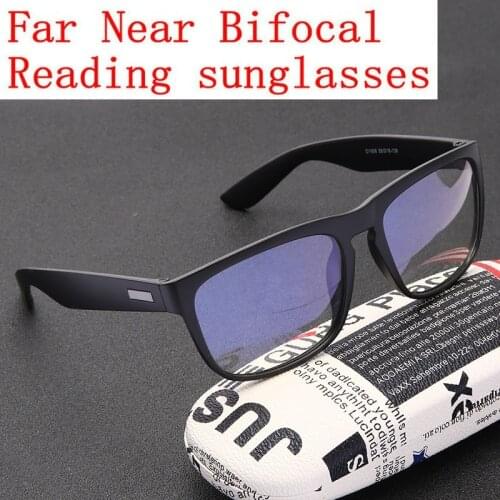 Square Bifocal Reading Glasses Sports Goggles Mens Transition Sun Photochromic Lens Presbyopia Magnification Sunglasses NX