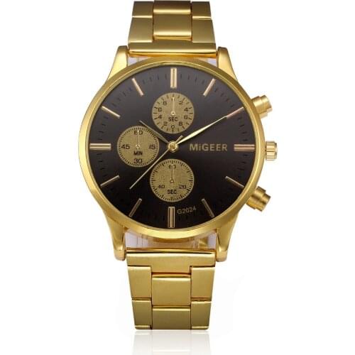 LVPAI Mens Gold Watch