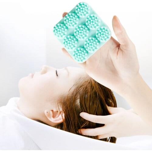 Hair Scalp Massager Shampoo Brush Scalp Scrubber Dandruff Brush for Scalp Care Hair Cleaning Shower Massager Soft Silicone Comb
