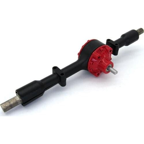 Metal Rear Bridge Axle with Steel Gear for WPL D12 B14 B24 B16 B36 C14 C24 C34 C44 RC Car Upgrade Parts