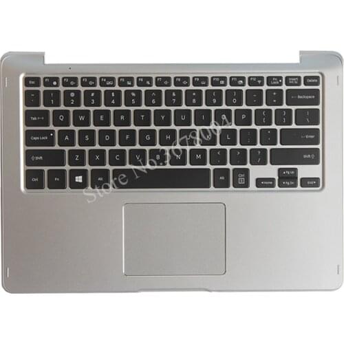 NEW for samsung 740U3L NP740U3L US Black English keyboard with Laptop Palmrest case with Touchpad