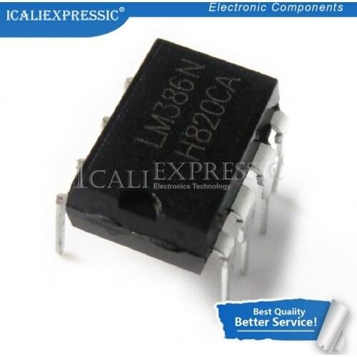 5PCS LM386N-4 DIP8 LM386-4 DIP 386N-4 new and original IC In Stock