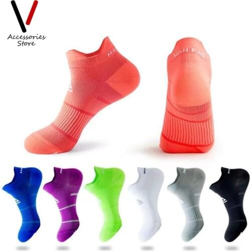 Solid Color Professional Sports Socks Anti Slip Shallow Mouth Sock Fitness Thin Socks Tidal Towel Bottom Sock for Men Women
