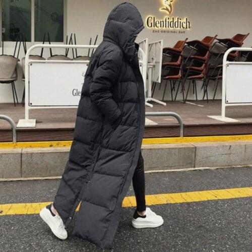 Parka Coat Extra Maxi Long Winter Jacket Warm Women Hooded Big Plus Size Female Lady Windbreaker Overcoat Outwear High Quilted